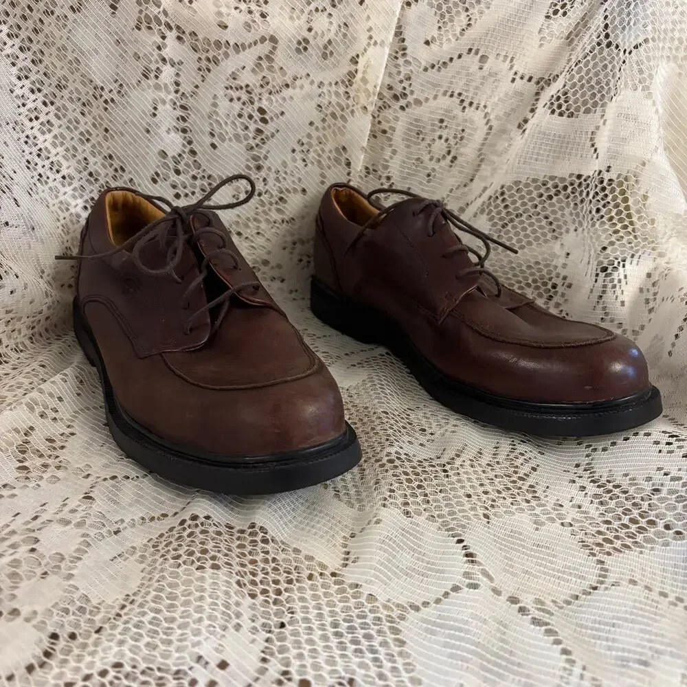 Timberland Men's US 10.5 Dark Brown Leather Oxford Shoes